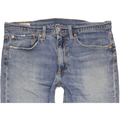 Levi's Men Blue Straight Slim Stretch Jeans W36 L35