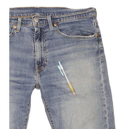 Levi's Men Blue Straight Slim Stretch Jeans W36 L35
