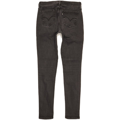 Levi's 710 Super Women Black Skinny Slim Stretch Jeans W30 L30