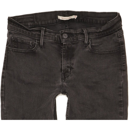 Levi's 710 Super Women Black Skinny Slim Stretch Jeans W30 L30