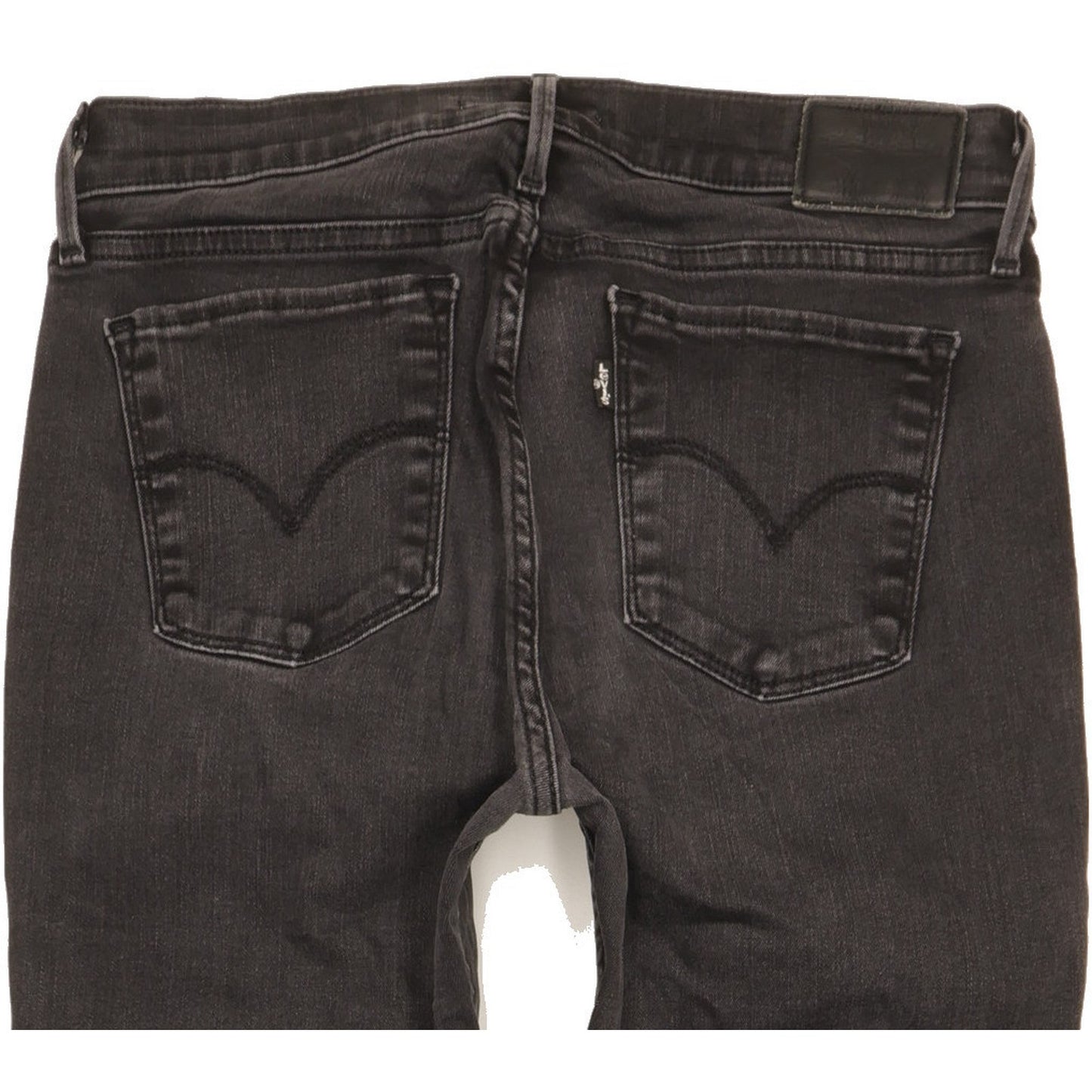 Levi's 710 Super Women Black Skinny Slim Stretch Jeans W30 L30