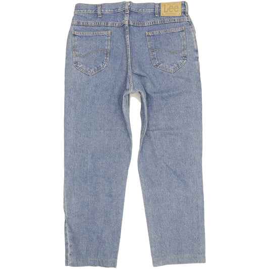 Lee Men Blue Straight Regular Jeans W36 L29