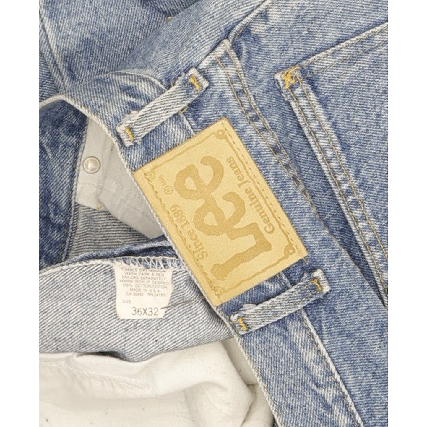Lee Men Blue Straight Regular Jeans W36 L29
