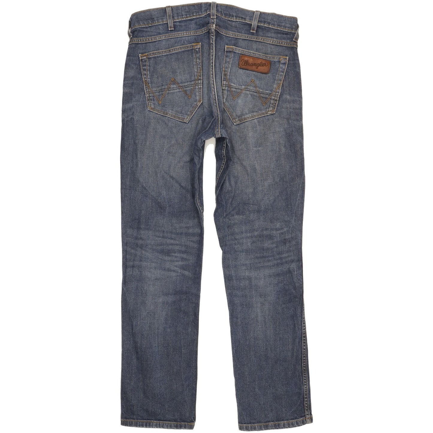 Wrangler Greensboro Men Blue Straight Regular Stretch Jeans W34 L32