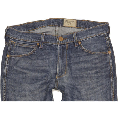 Wrangler Greensboro Men Blue Straight Regular Stretch Jeans W34 L32