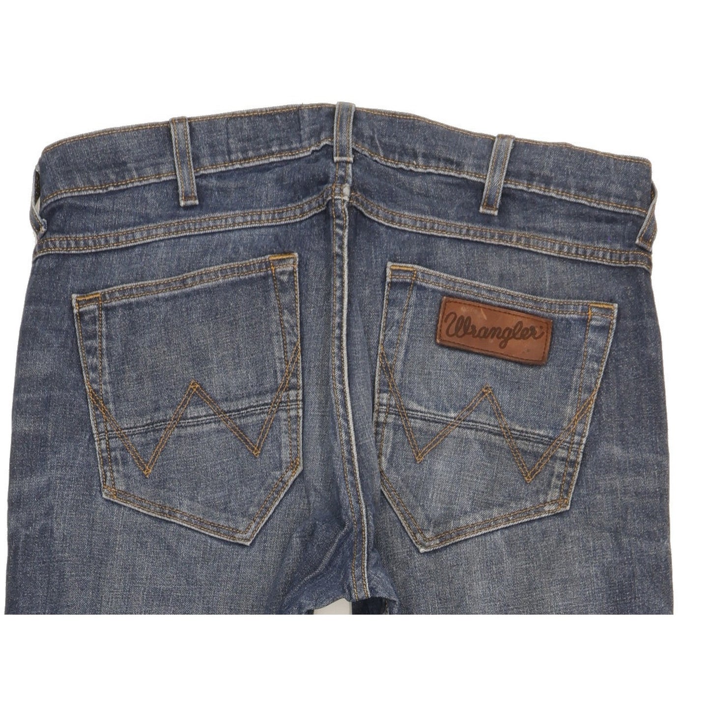 Wrangler Greensboro Men Blue Straight Regular Stretch Jeans W34 L32
