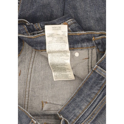 Wrangler Greensboro Men Blue Straight Regular Stretch Jeans W34 L32