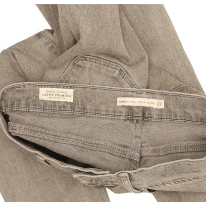 Levi's 720 Women Grey Skinny Slim Stretch Jeans W27 L29