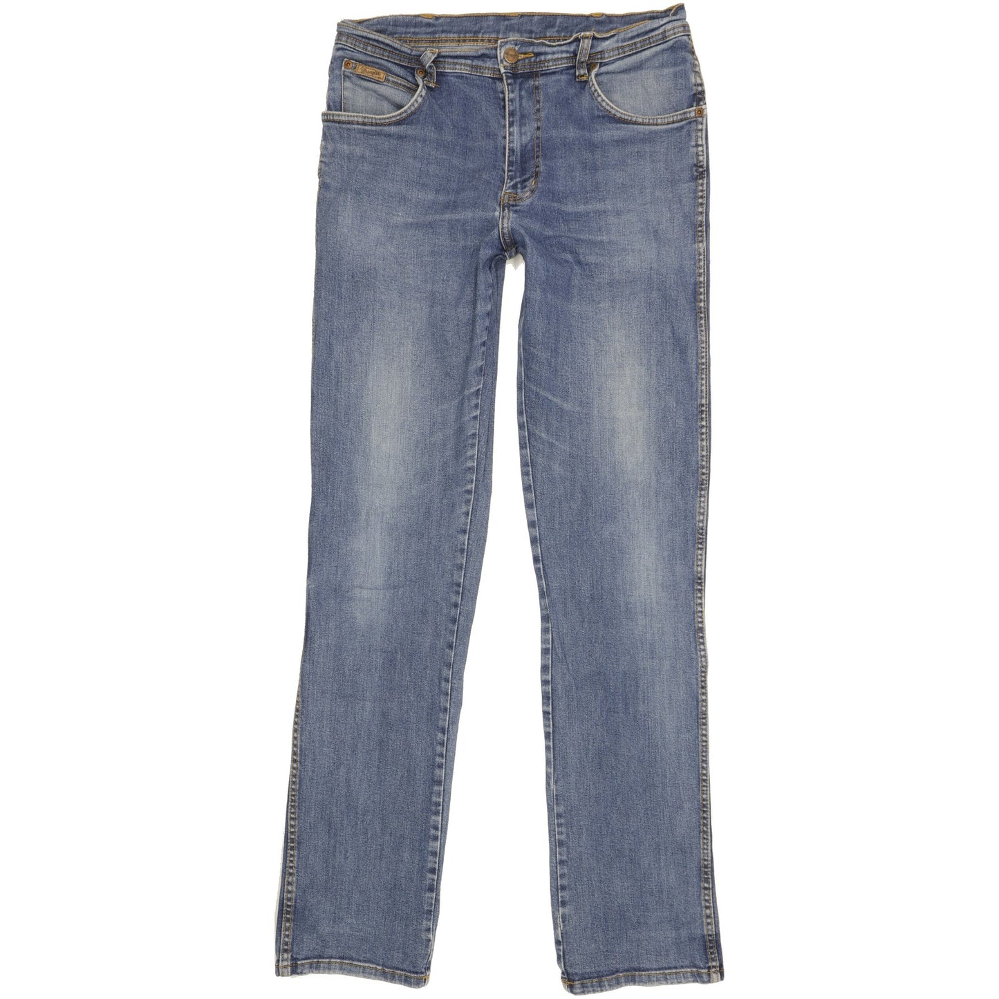 Wrangler Texas Men Blue Straight Regular Stretch Jeans W33 L36