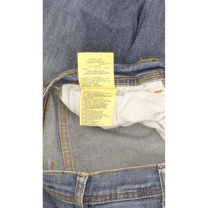 Wrangler Texas Men Blue Straight Regular Stretch Jeans W33 L36