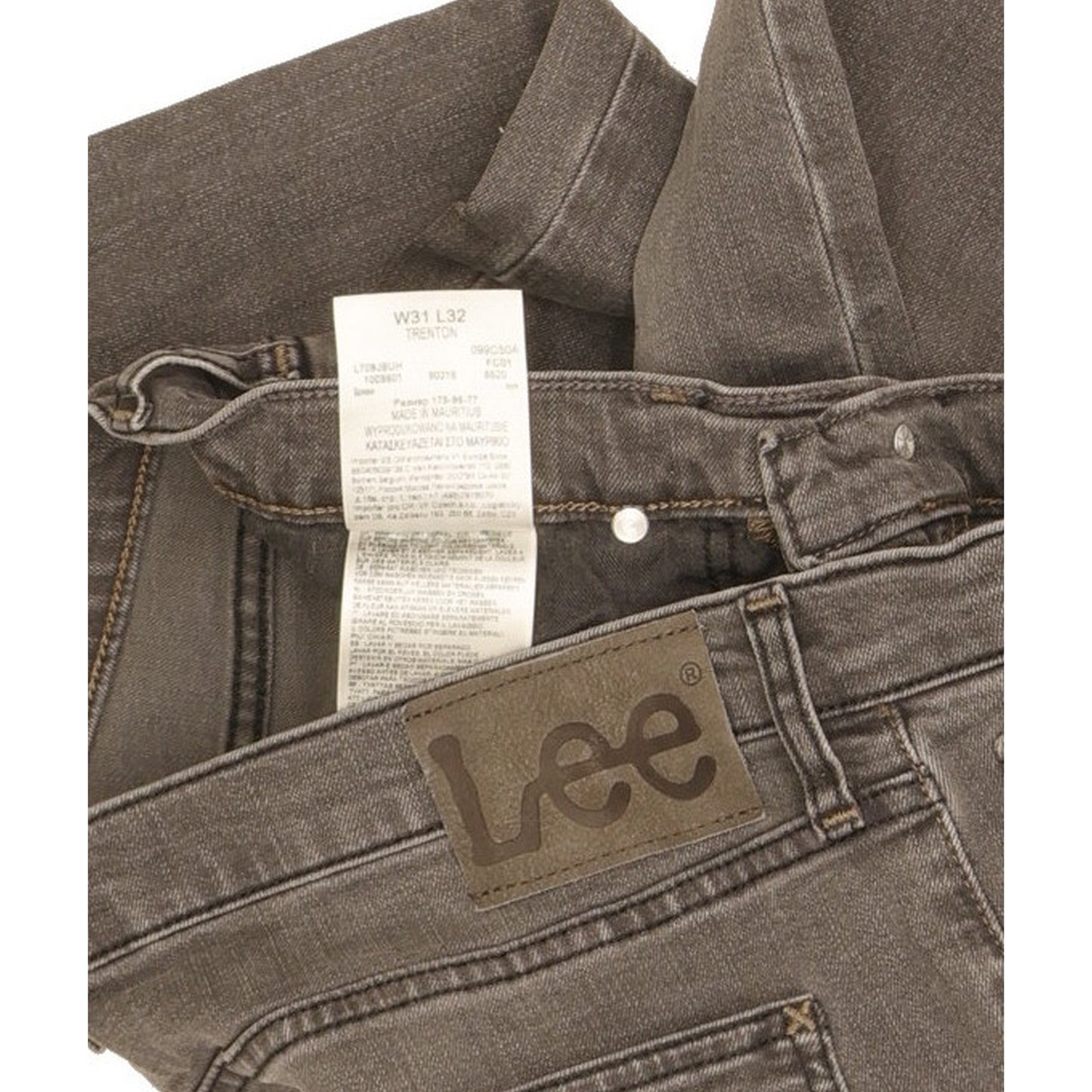 Lee Trenton Men Grey Bootcut Regular Stretch Jeans W31 L32