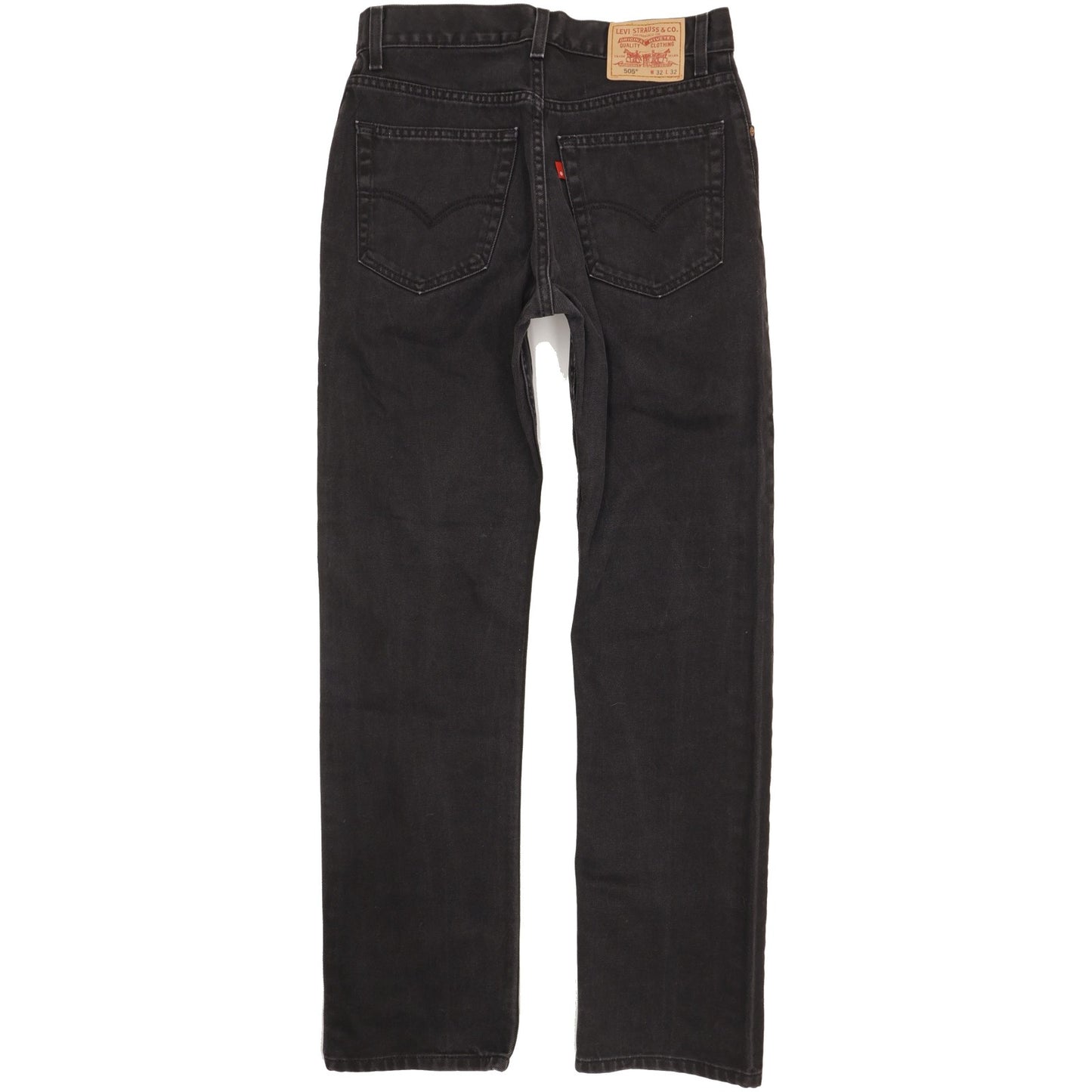 Levi's 505 Men Black Straight Regular Jeans W32 L32