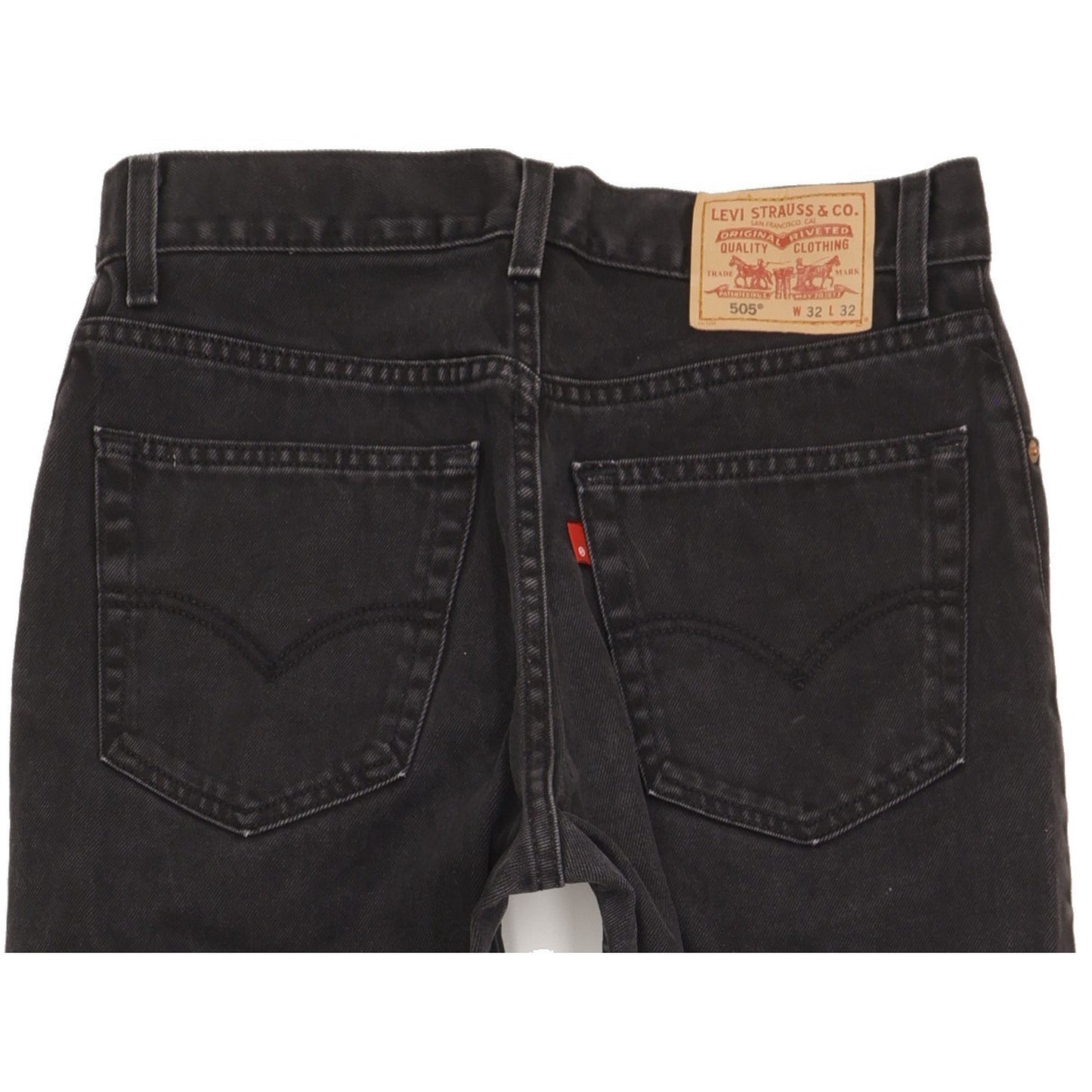 Levi's 505 Men Black Straight Regular Jeans W32 L32