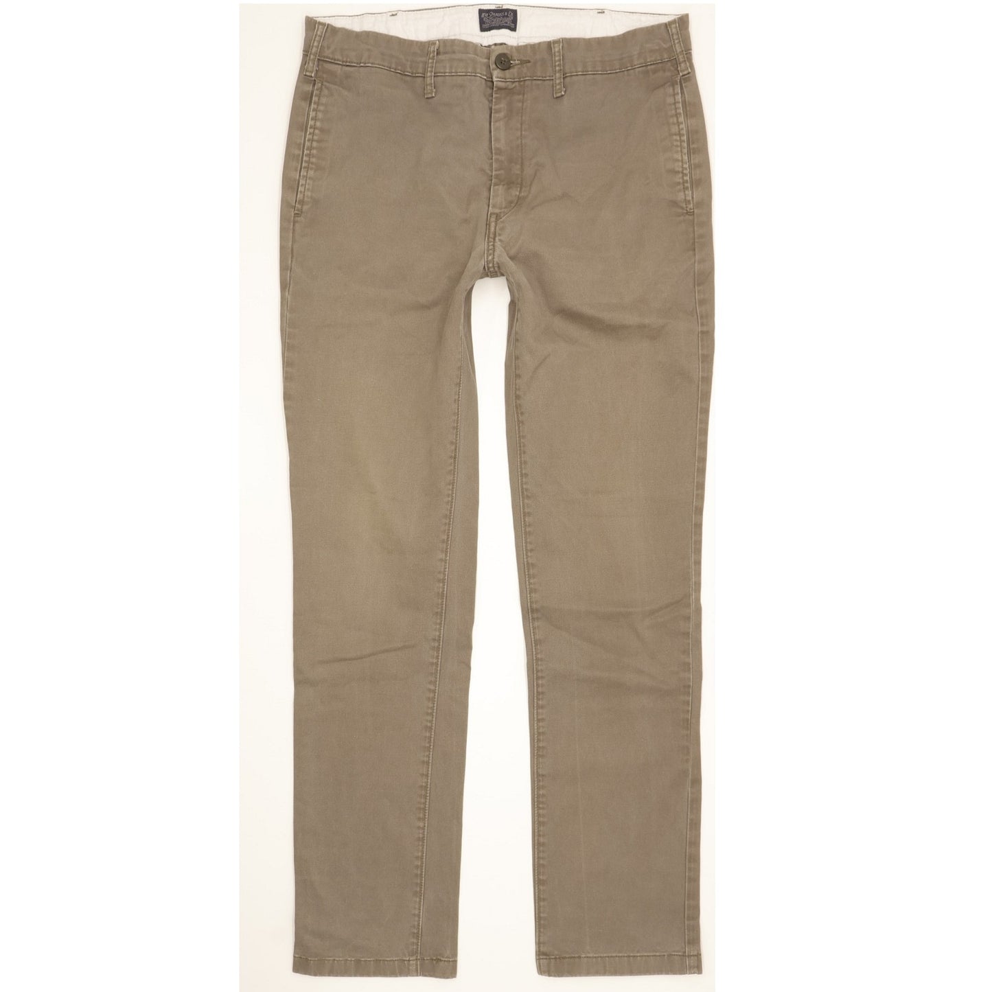 Levi's Men Grey Straight Slim Chino Stretch Trousers W32 L30