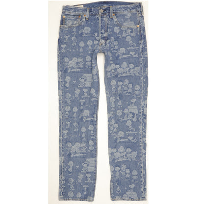 Levi's 501 Men Blue Straight Regular Stretch Jeans W32 L32