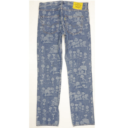Levi's 501 Men Blue Straight Regular Stretch Jeans W32 L32