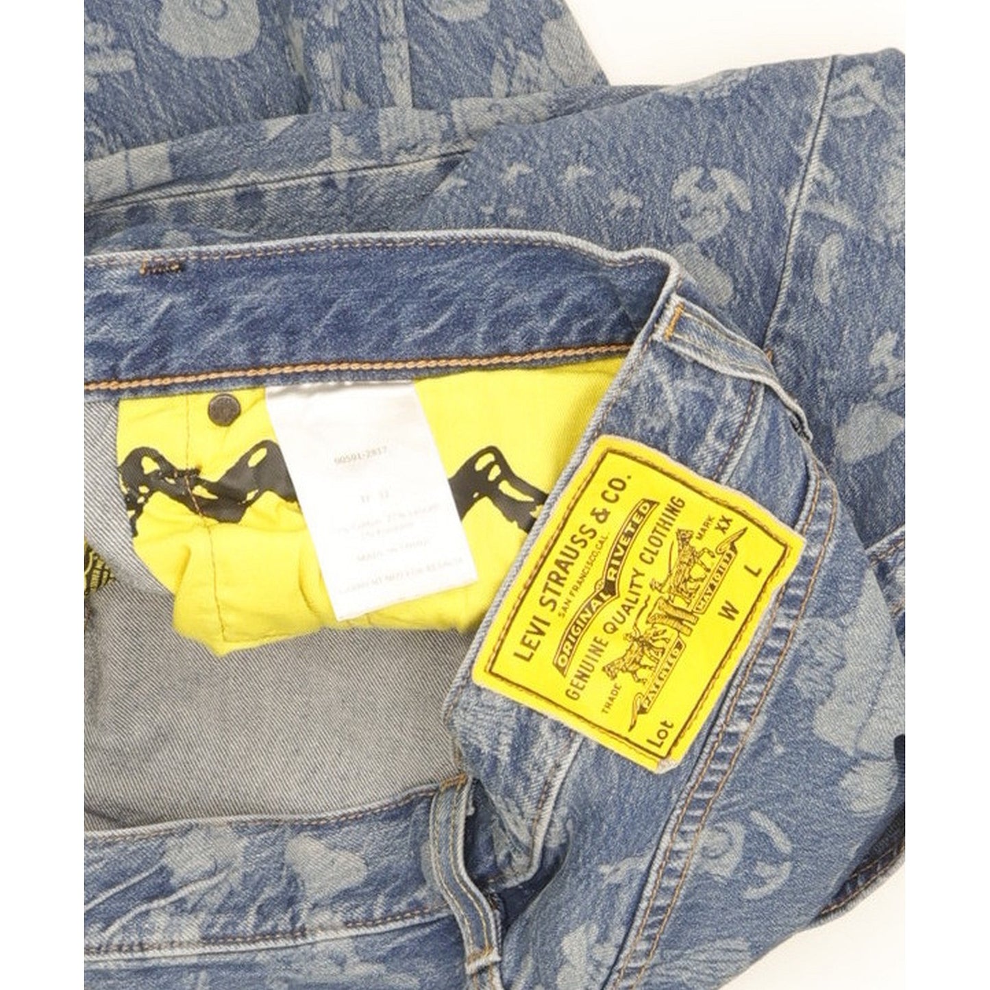 Levi's 501 Men Blue Straight Regular Stretch Jeans W32 L32