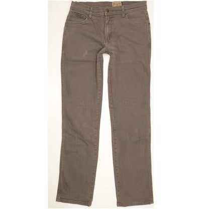 Wrangler Texas Men Grey Straight Regular Stretch Jeans W34 L35