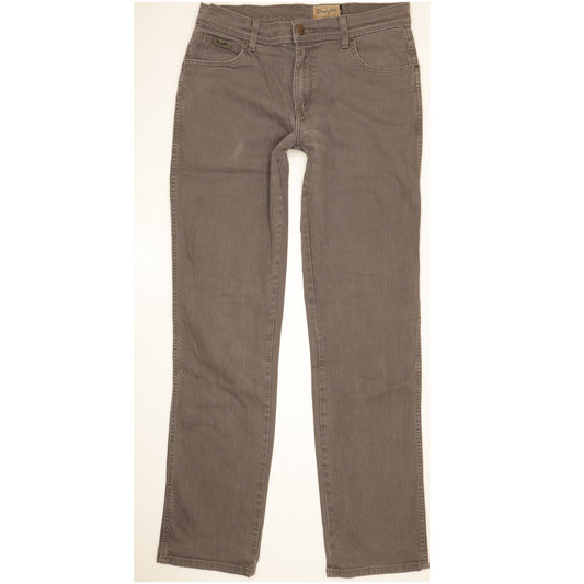 Wrangler Texas Men Grey Straight Regular Stretch Jeans W34 L35