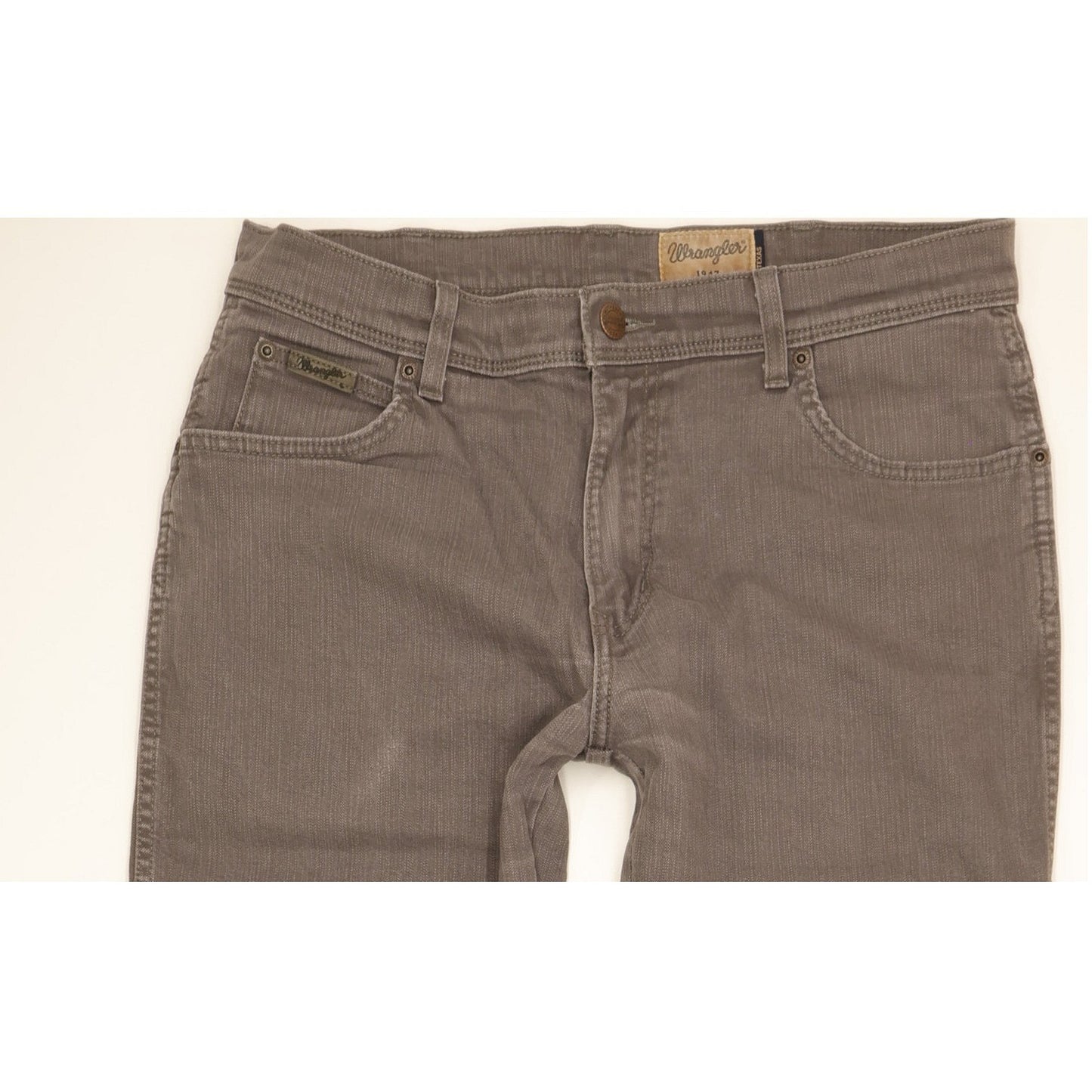 Wrangler Texas Men Grey Straight Regular Stretch Jeans W34 L35