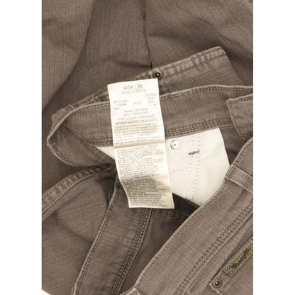 Wrangler Texas Men Grey Straight Regular Stretch Jeans W34 L35