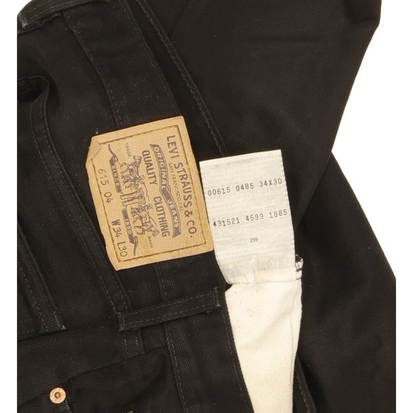 Levi's 615 Men Black Straight Regular Jeans W34 L30
