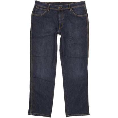 Wrangler Men Blue Straight Regular Stretch Jeans W38 L32