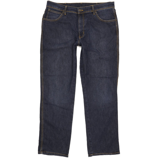 Wrangler Men Blue Straight Regular Stretch Jeans W38 L32