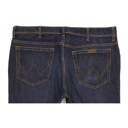 Wrangler Men Blue Straight Regular Stretch Jeans W38 L32