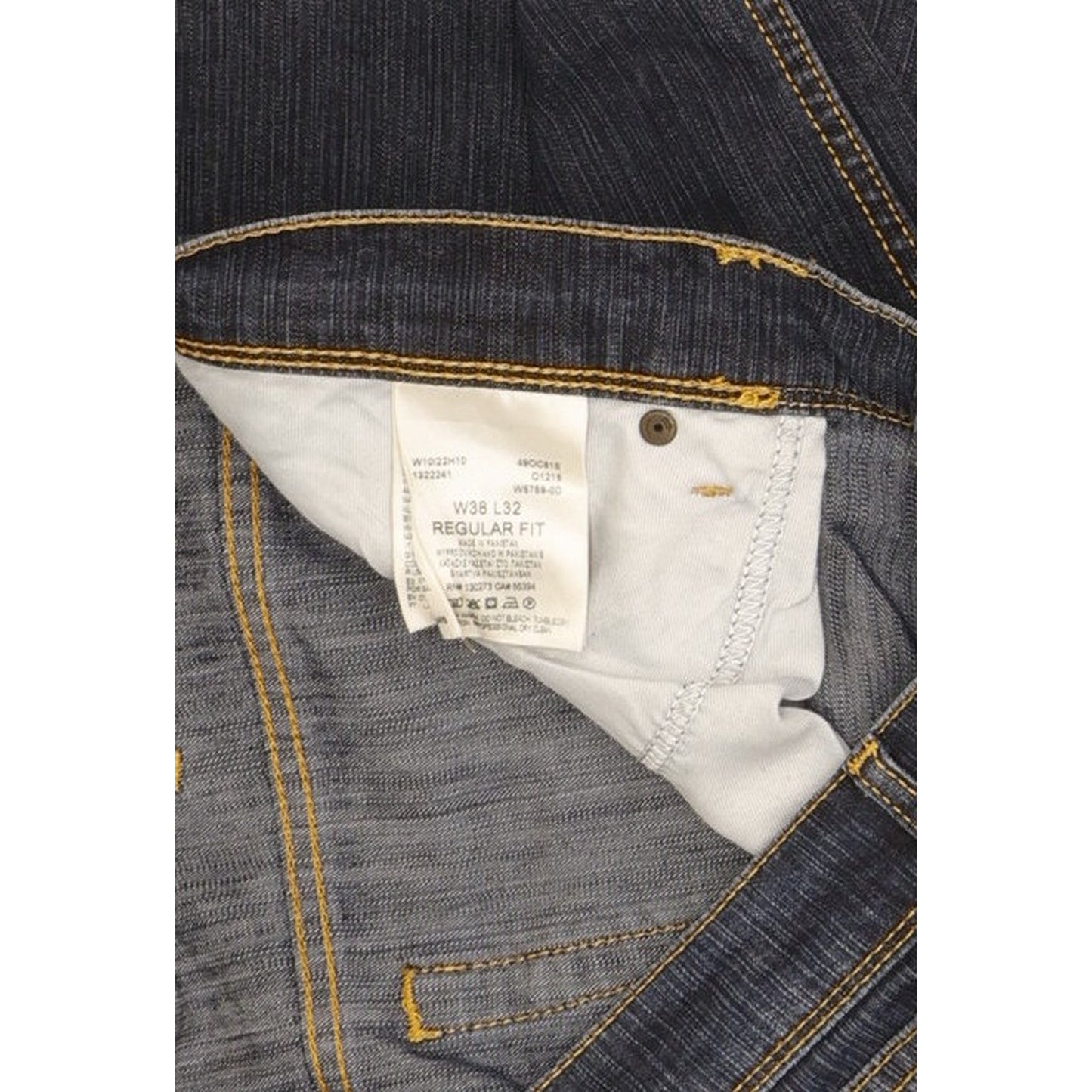 Wrangler Men Blue Straight Regular Stretch Jeans W38 L32