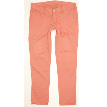 Levi's 524 Women Pink Straight Regular Stretch Jeans W32 L32