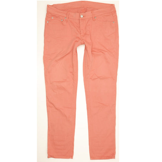 Levi's 524 Women Pink Straight Regular Stretch Jeans W32 L32
