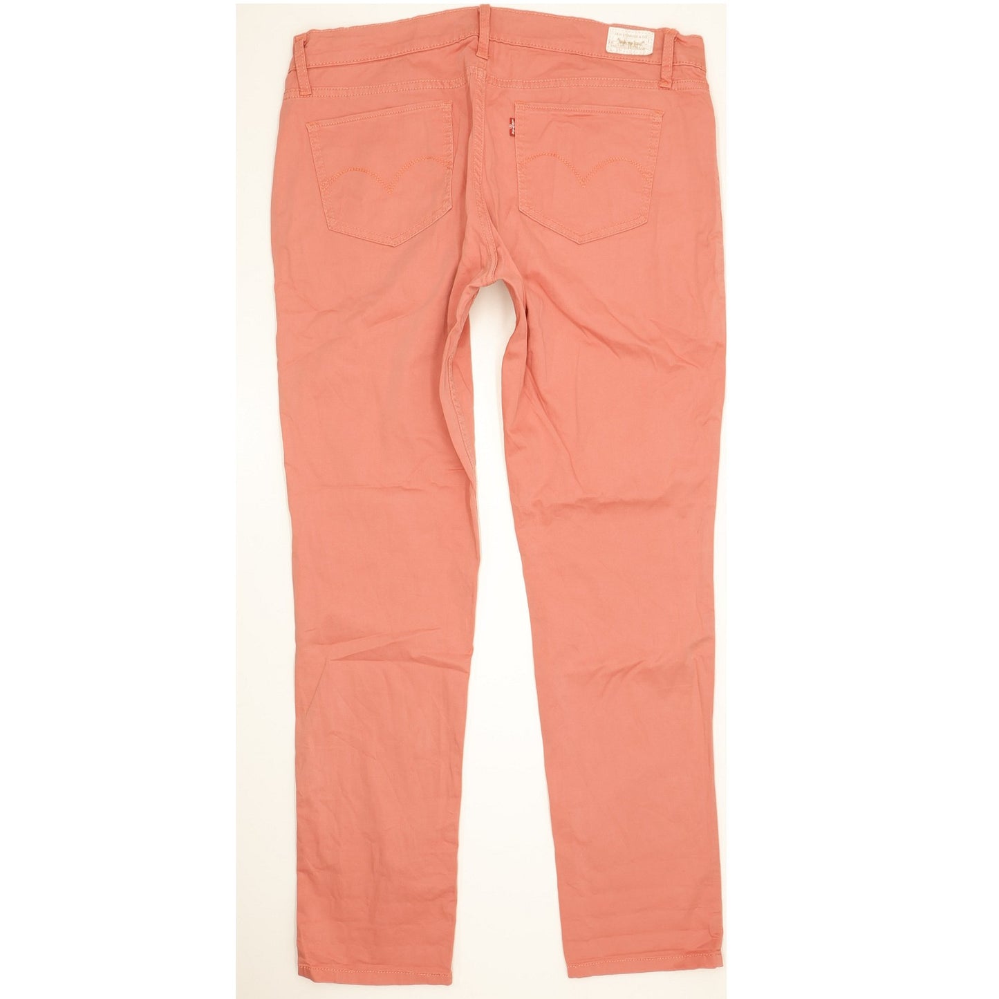 Levi's 524 Women Pink Straight Regular Stretch Jeans W32 L32