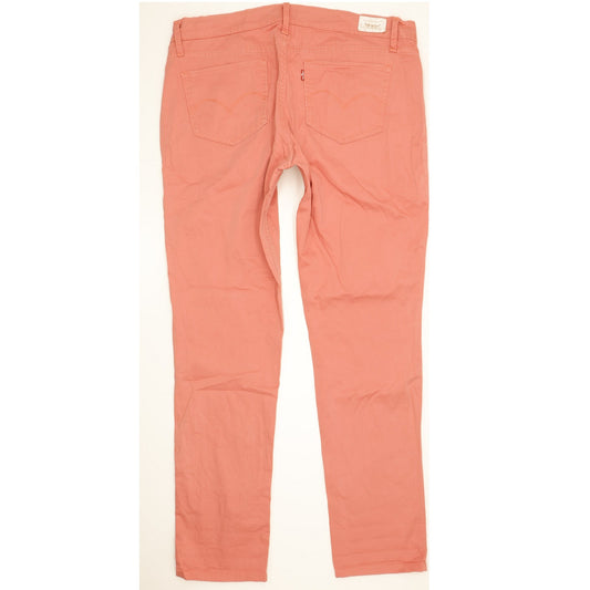 Levi's 524 Women Pink Straight Regular Stretch Jeans W32 L32