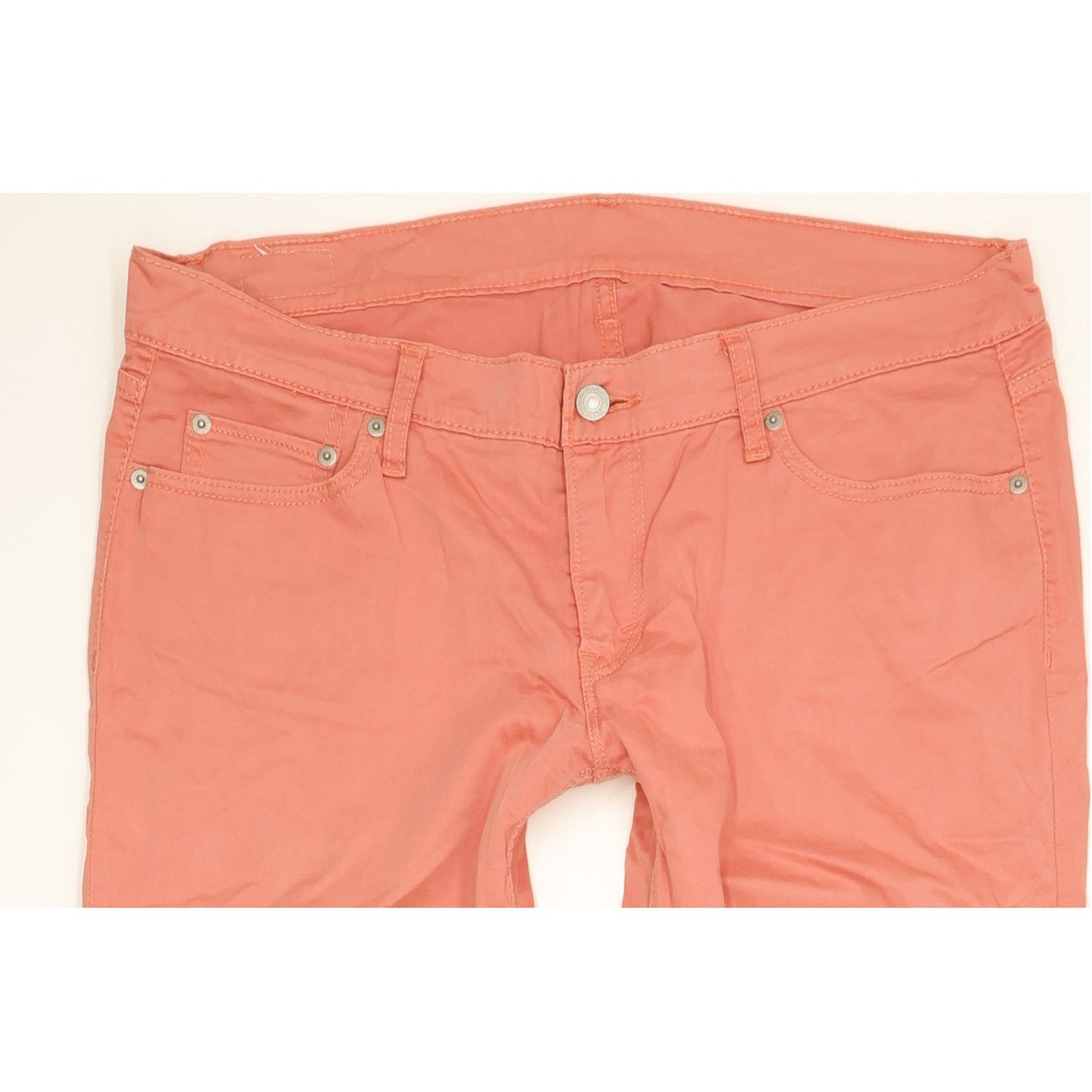 Levi's 524 Women Pink Straight Regular Stretch Jeans W32 L32
