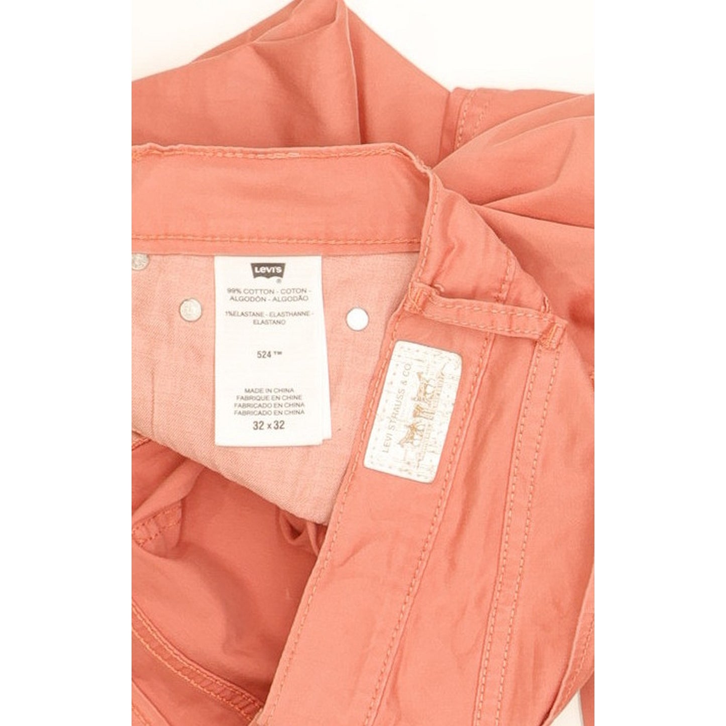 Levi's 524 Women Pink Straight Regular Stretch Jeans W32 L32