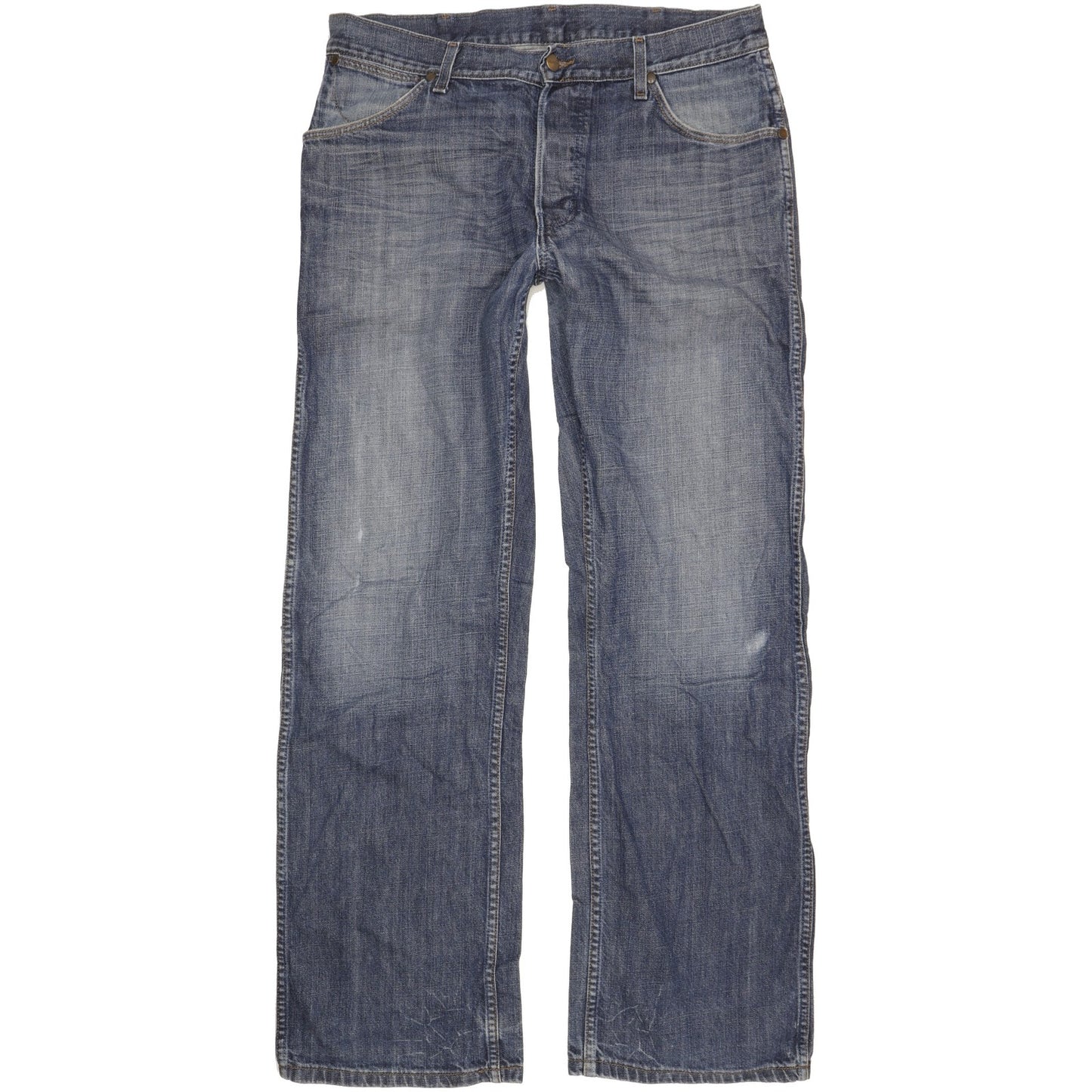 Wrangler Grant Men Blue Straight Regular Jeans W34 L33