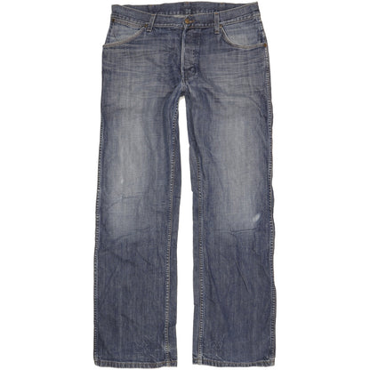 Wrangler Grant Men Blue Straight Regular Jeans W34 L33