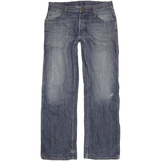 Wrangler Grant Men Blue Straight Regular Jeans W34 L33