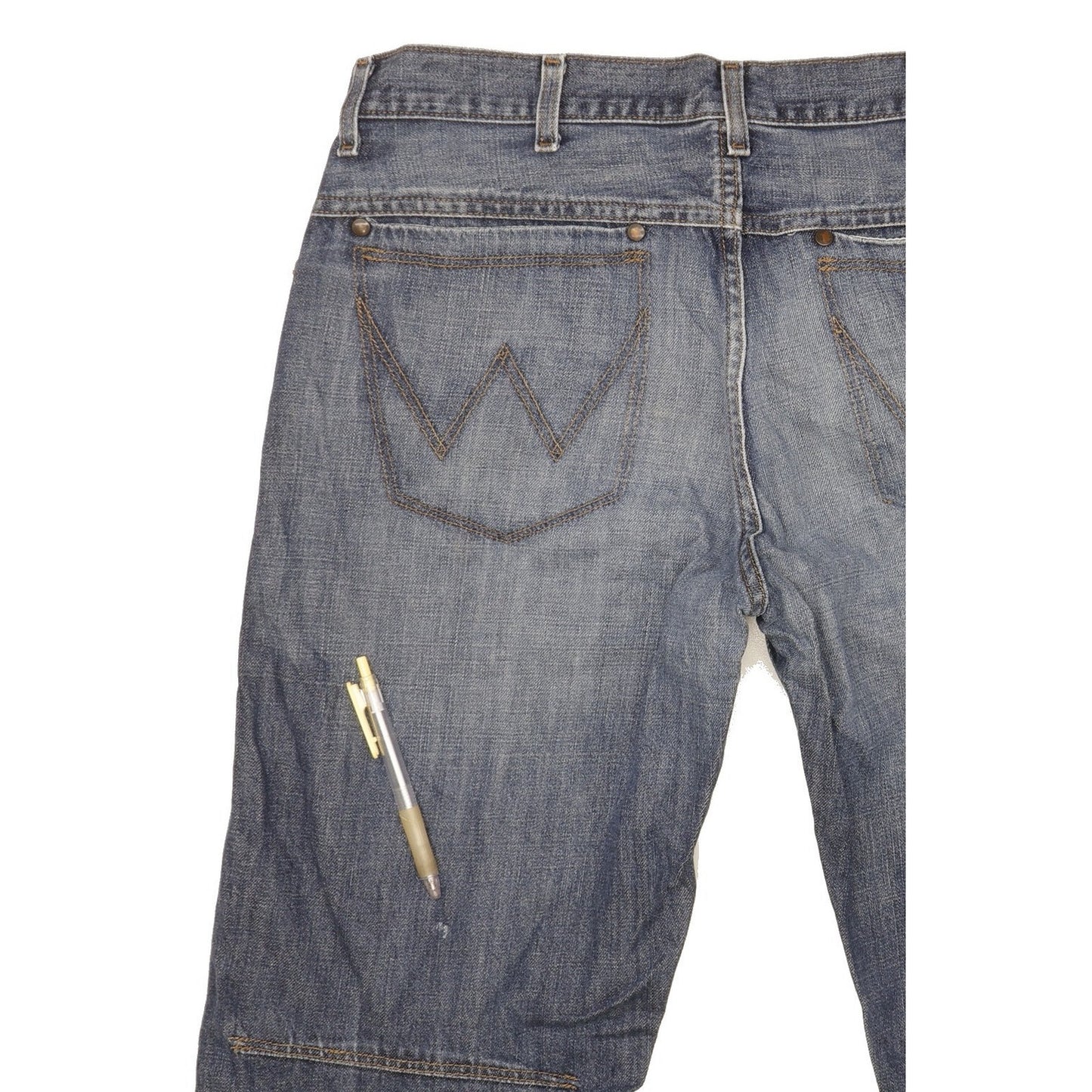 Wrangler Grant Men Blue Straight Regular Jeans W34 L33