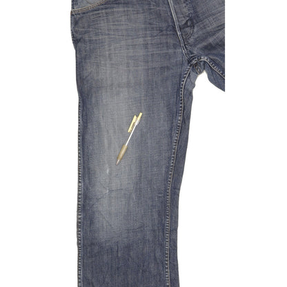 Wrangler Grant Men Blue Straight Regular Jeans W34 L33