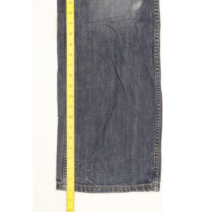 Wrangler Grant Men Blue Straight Regular Jeans W34 L33