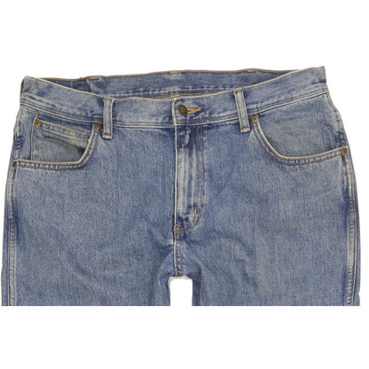 Wrangler Durable Quality Men Blue Straight Regular Jeans W36 L32
