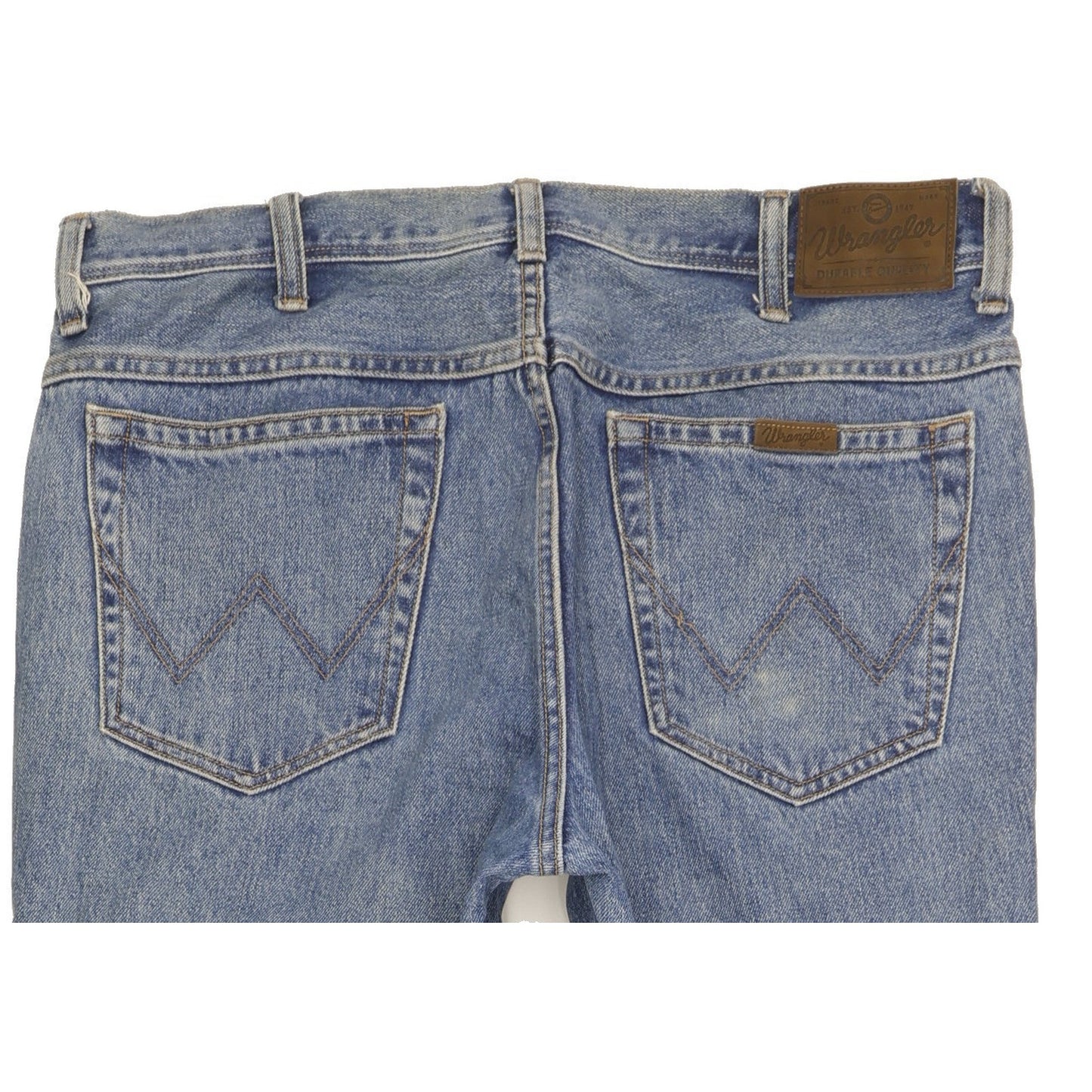 Wrangler Durable Quality Men Blue Straight Regular Jeans W36 L32