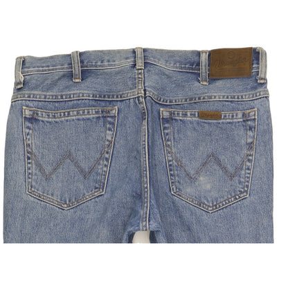 Wrangler Durable Quality Men Blue Straight Regular Jeans W36 L32