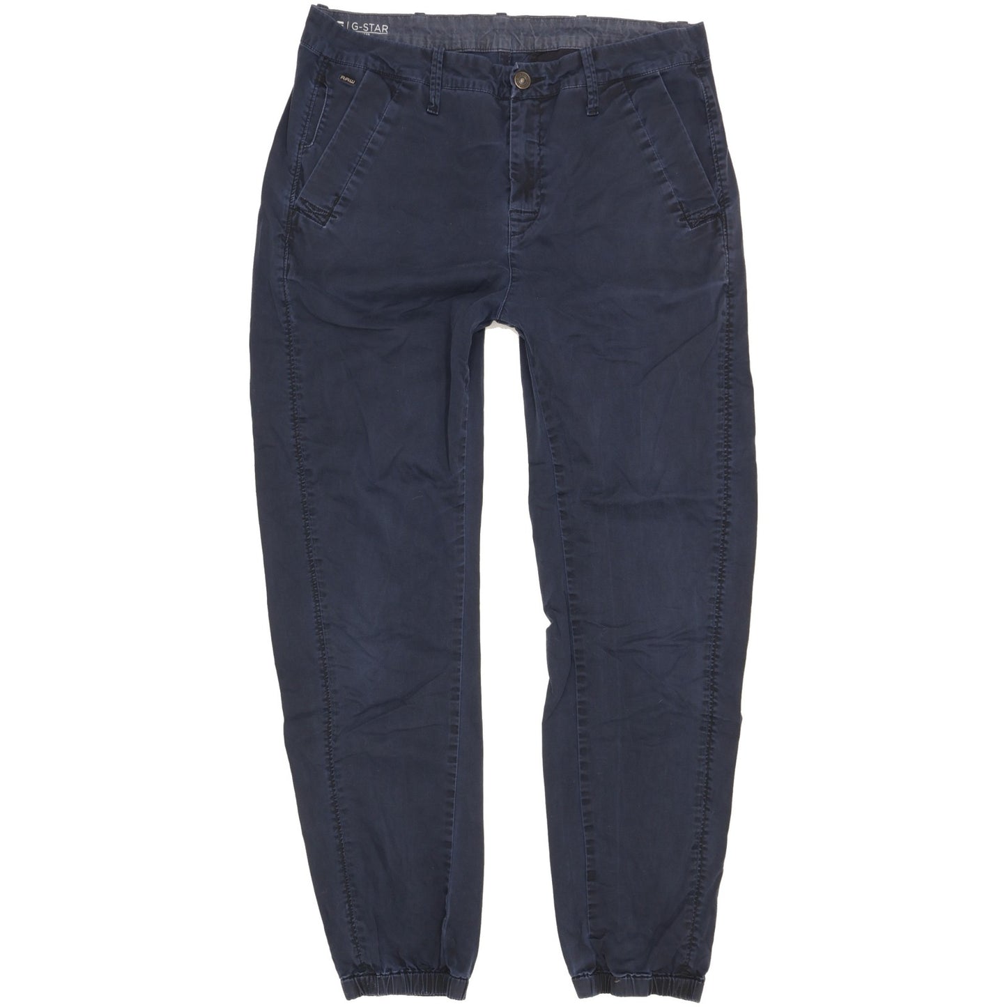 G-Star Boyfriend Men Blue Tapered Regular Chino Stretch Trousers W28 L28