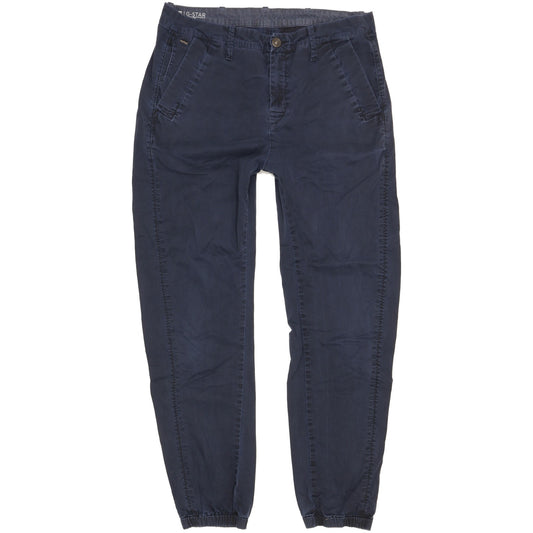 G-Star Boyfriend Men Blue Tapered Regular Chino Stretch Trousers W28 L28