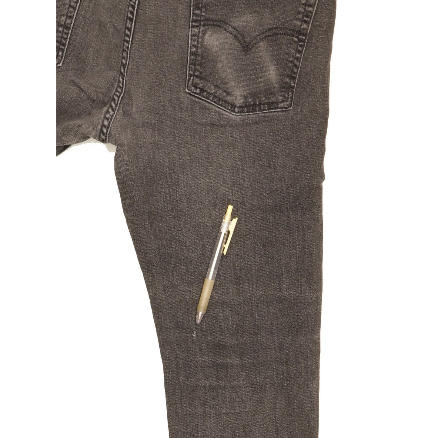 Levi's 510 Men Grey Skinny Slim Stretch Jeans W36 L28
