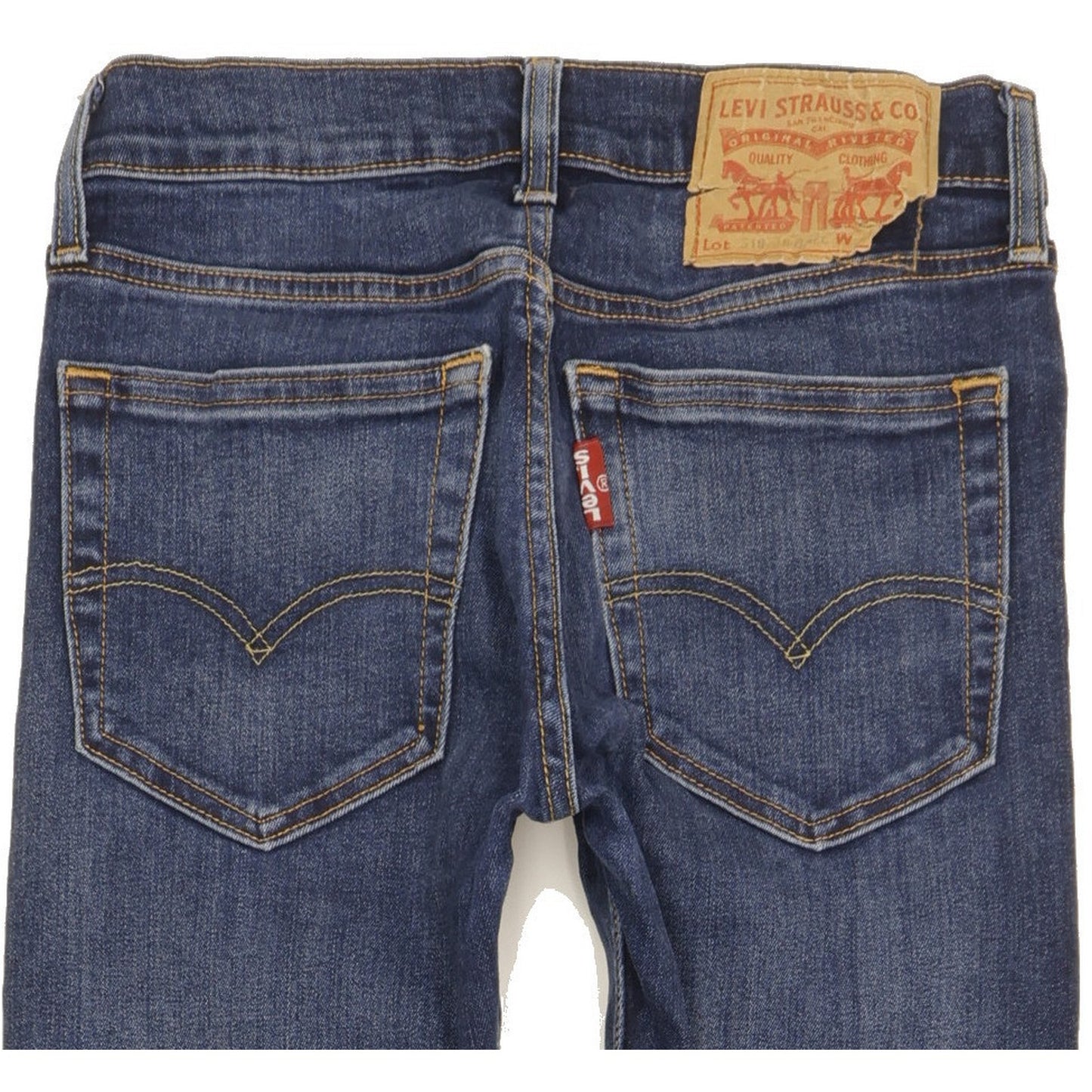 Levi's 519 Hi-Ball Men Blue Skinny Slim Stretch Jeans W28 L29