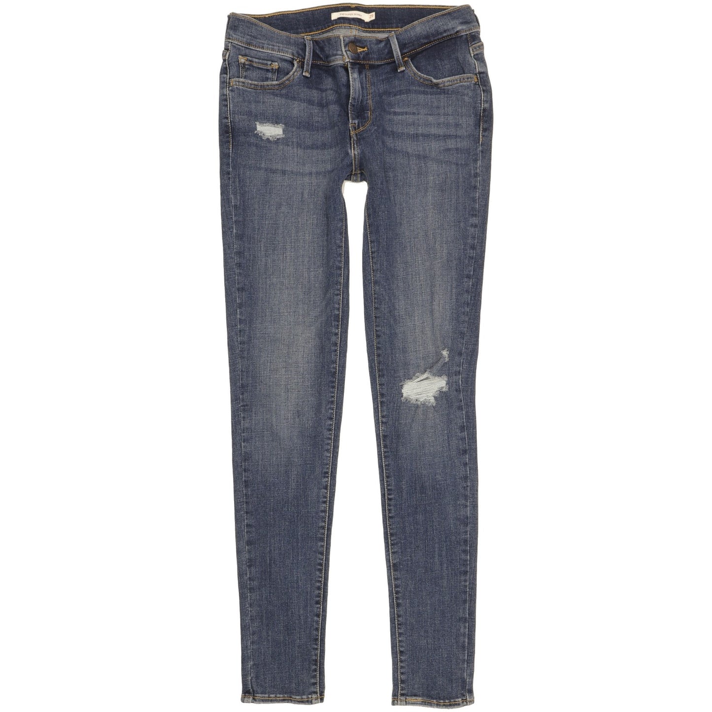 Levi's 710 Super Women Blue Skinny Slim Stretch Jeans W29 L32
